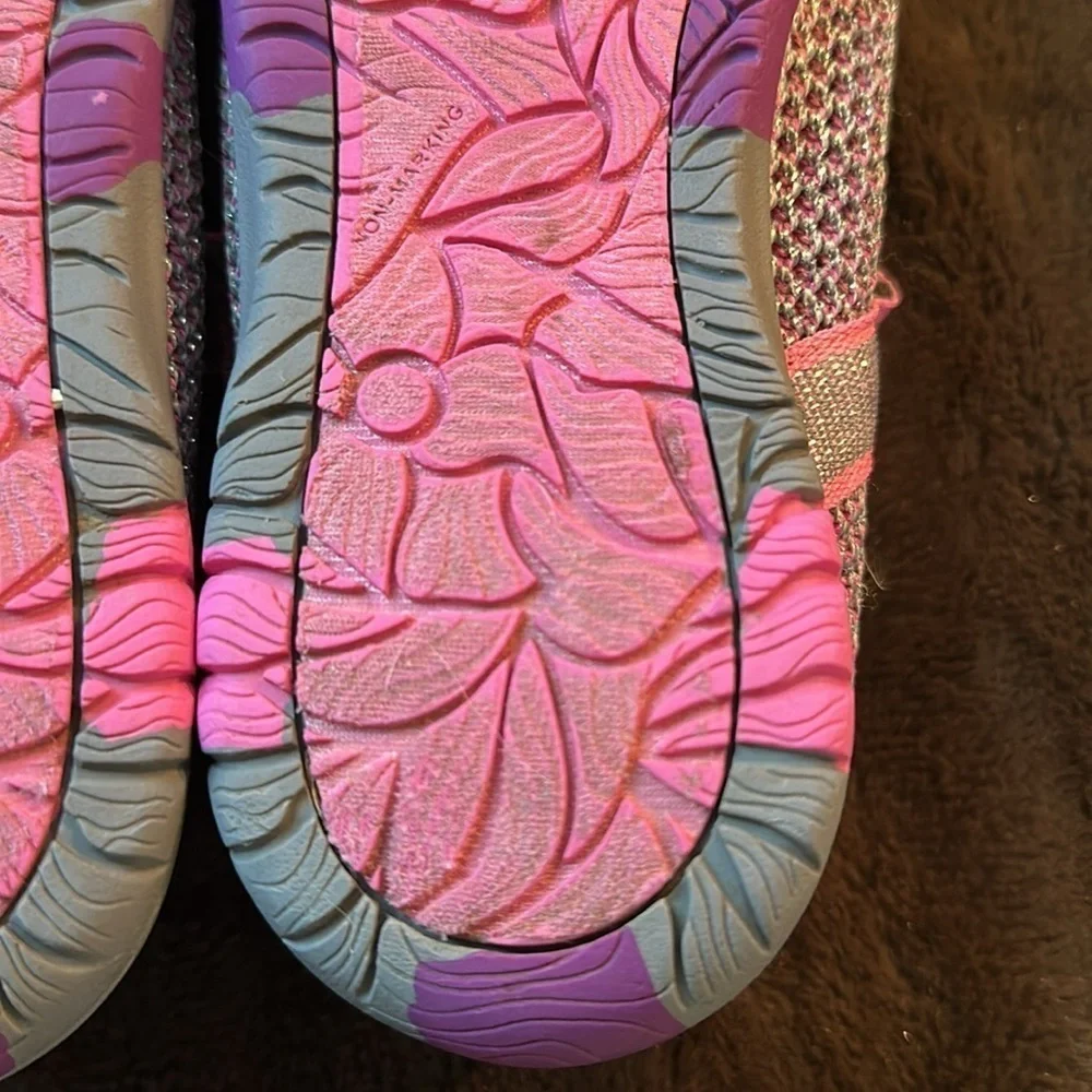 JAMBU KD Sora Pink/ Silver Mary Jane Outdoor/ Water Shoe Sz 5 Big Kid